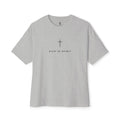 Christian Graphic Tee — “Rich In Spirit / Having Christ in Your Heart” Oversized Boxy T‑Shirt